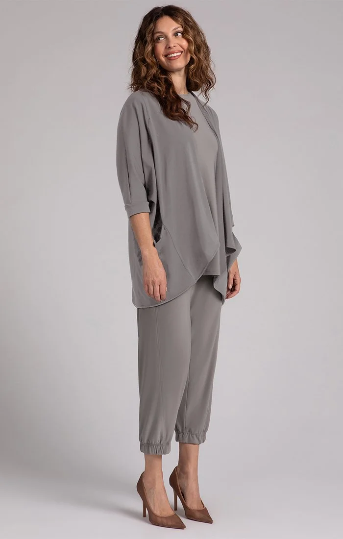 Sympli Matrix Cardigan Taupe FB25164 — The Touchmark Shop